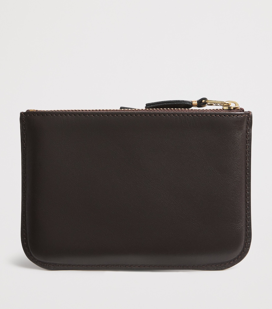 Comme Des Garçons Wallet Medium Leather Outside Pocket Wallet Brown Image 2