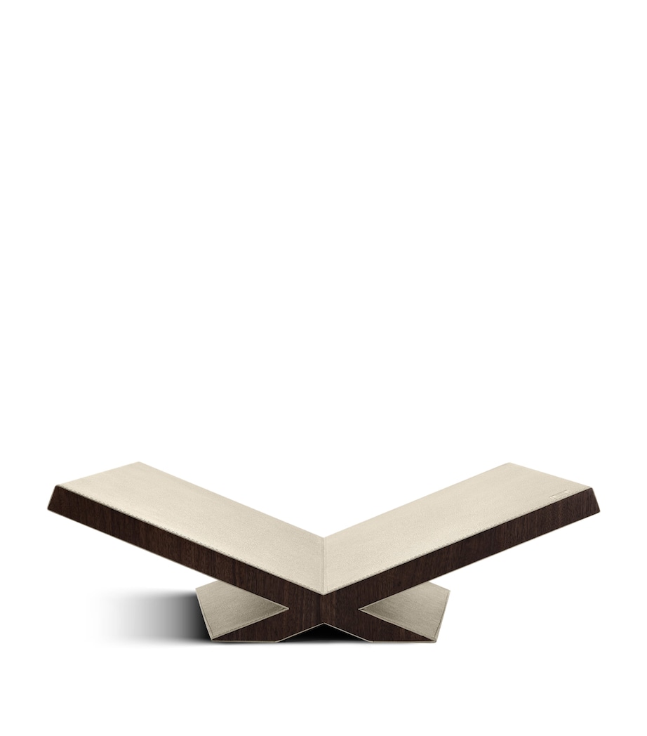 Walnut-Leather Ultimate Culture Bookstand STONE Image 5