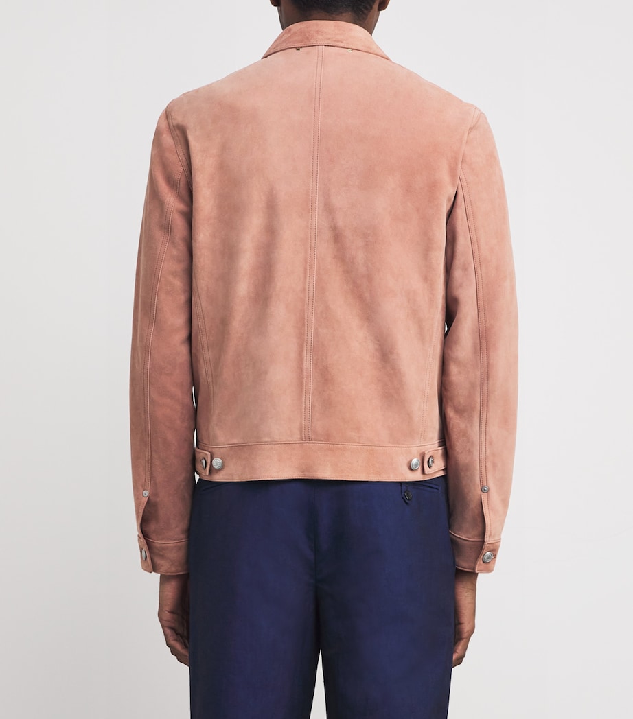 Suede Jacket 24_CORAL RED Image 4