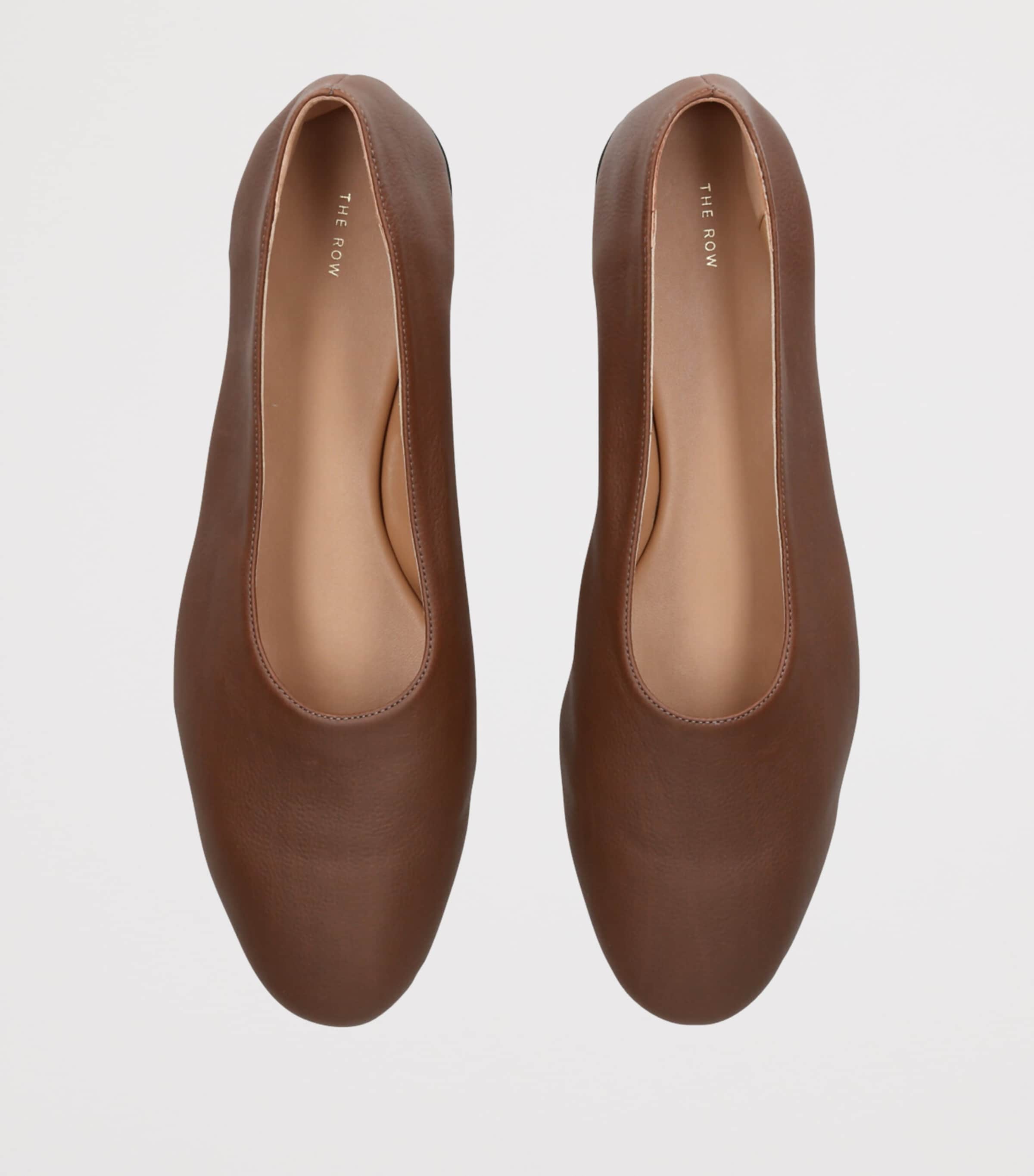 The Row Awar Leather Ballet Flats | Harrods US