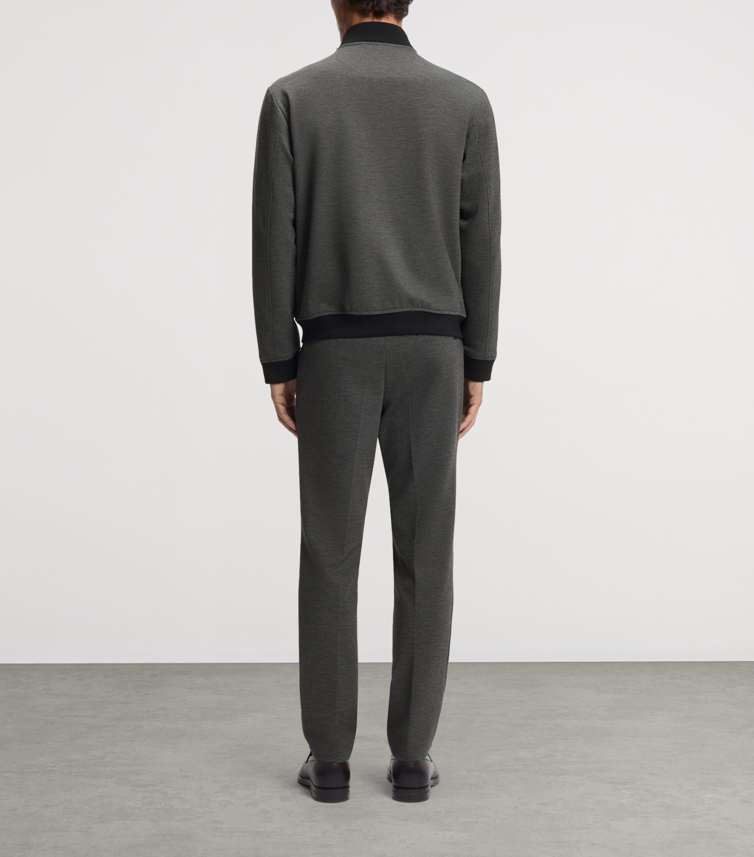 BOSS Mens Piqué Slim Fit Jacket Image 3