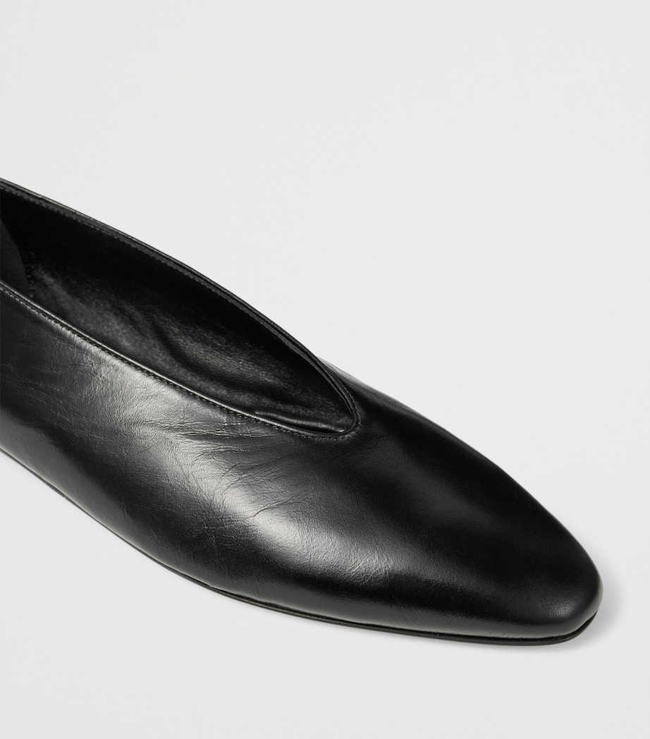 Jimmy Choo Margo Leather Ballet Flats Black Image 5