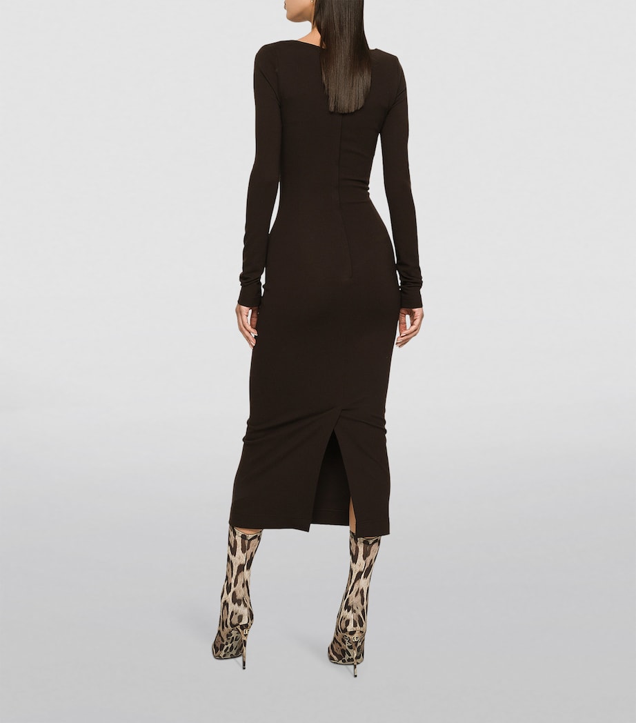 Bodycon Midi Dress M1512-DARK Image 5