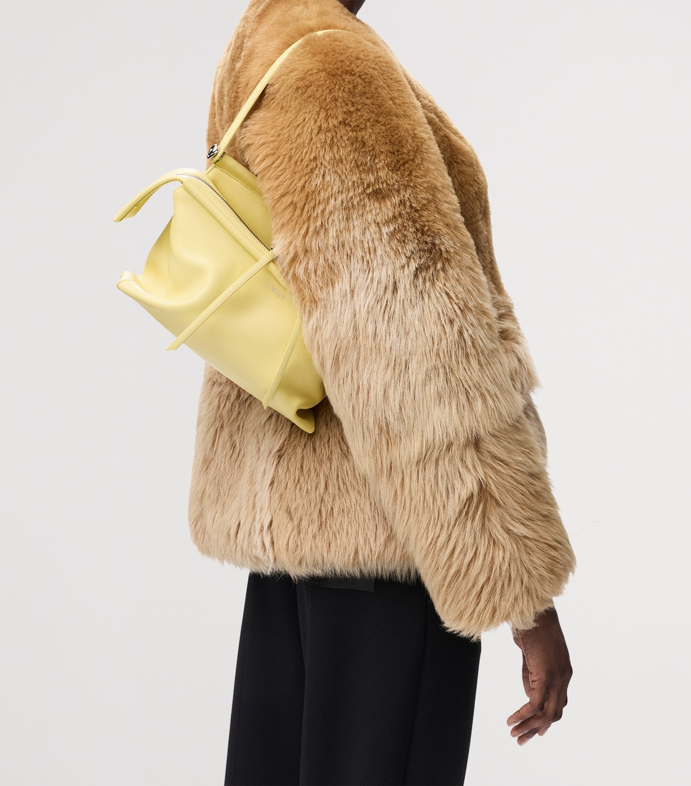 LOEWE Small Leather Whisker Shoulder Bag Vanilla Image 7