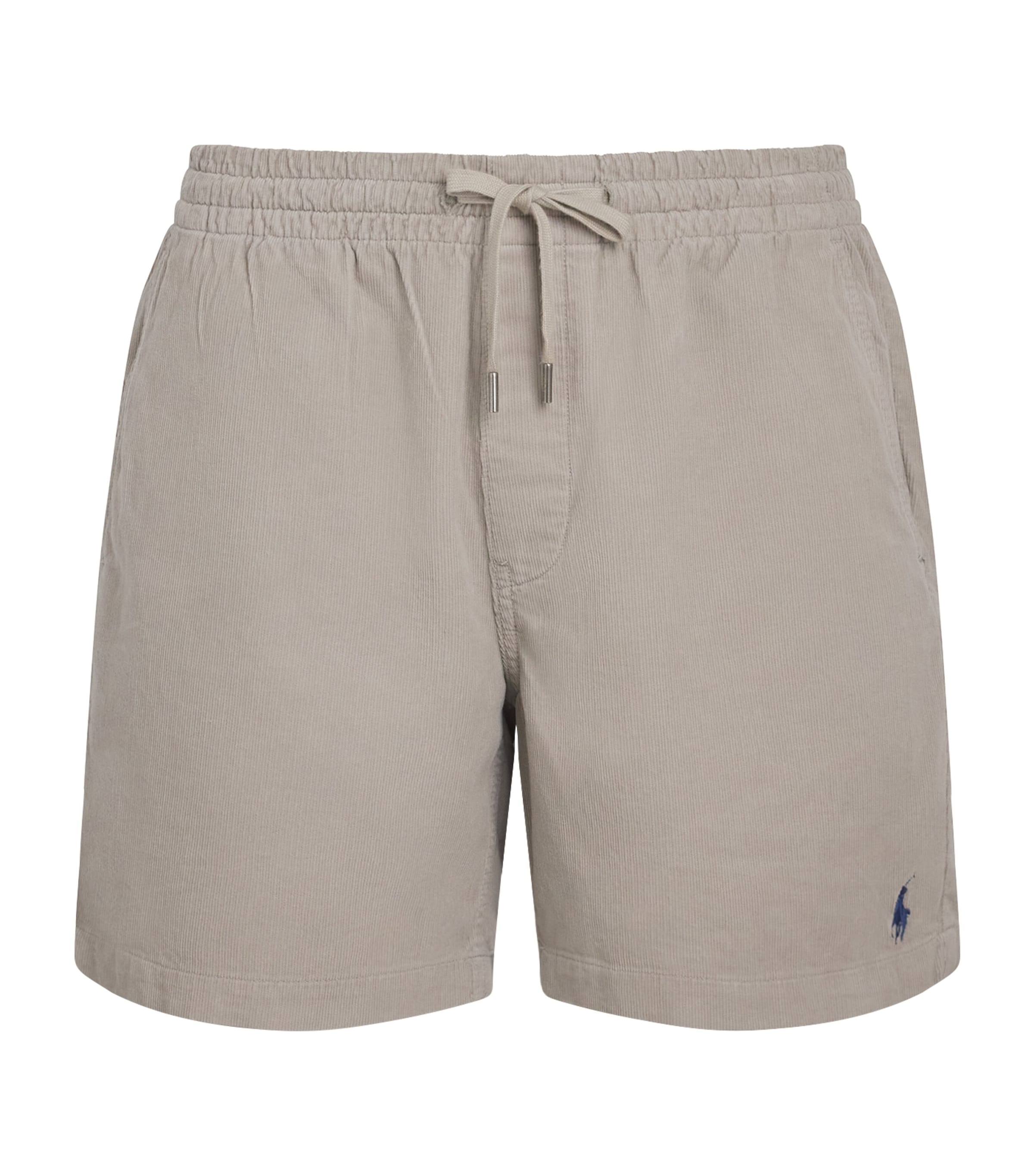 Polo Ralph Lauren Mens Cotton Corduroy Prepster Shorts Grey Dawn Image 1