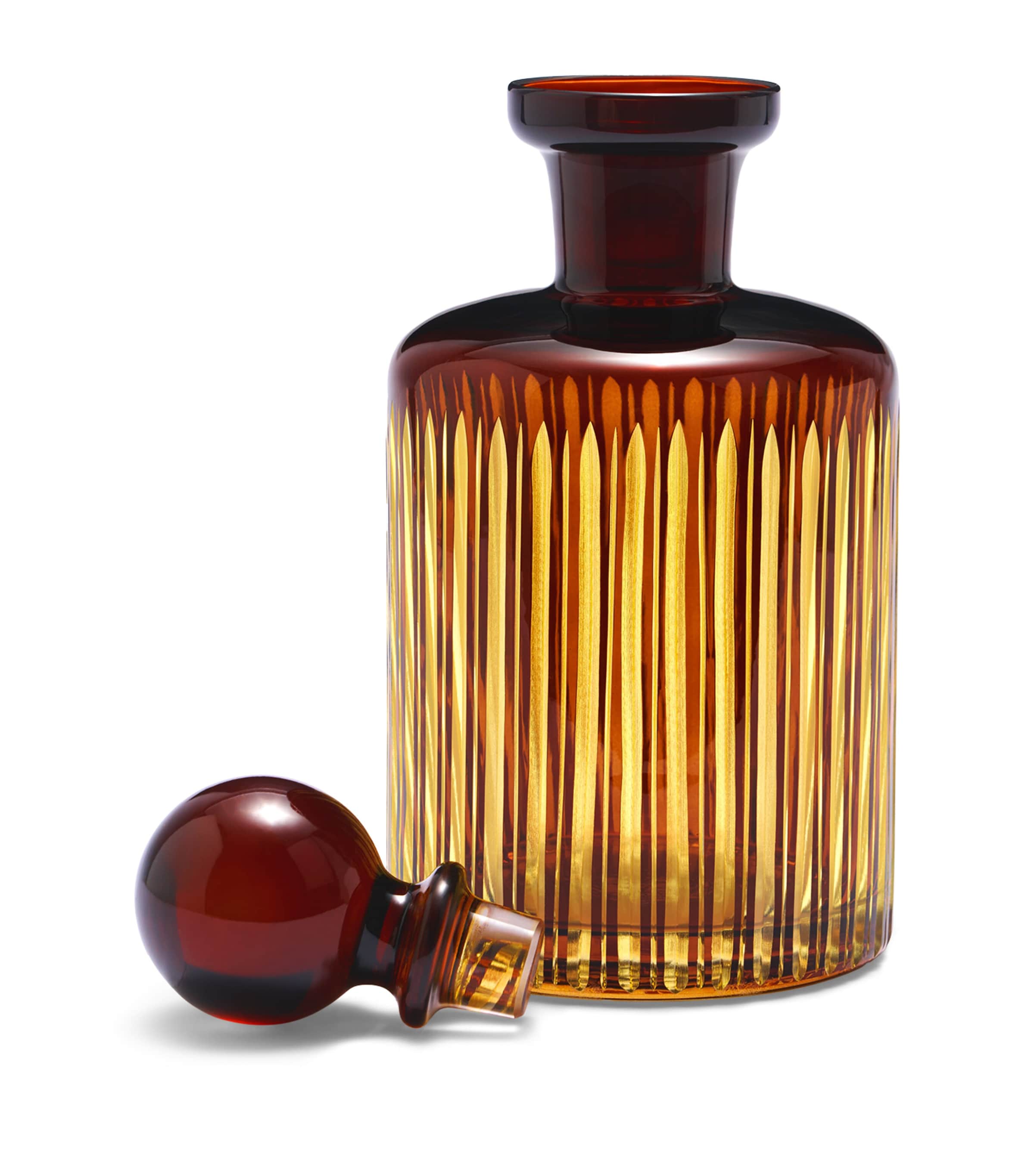 L'Objet Glass Prism Decanter (1.2L) Amber Image 2