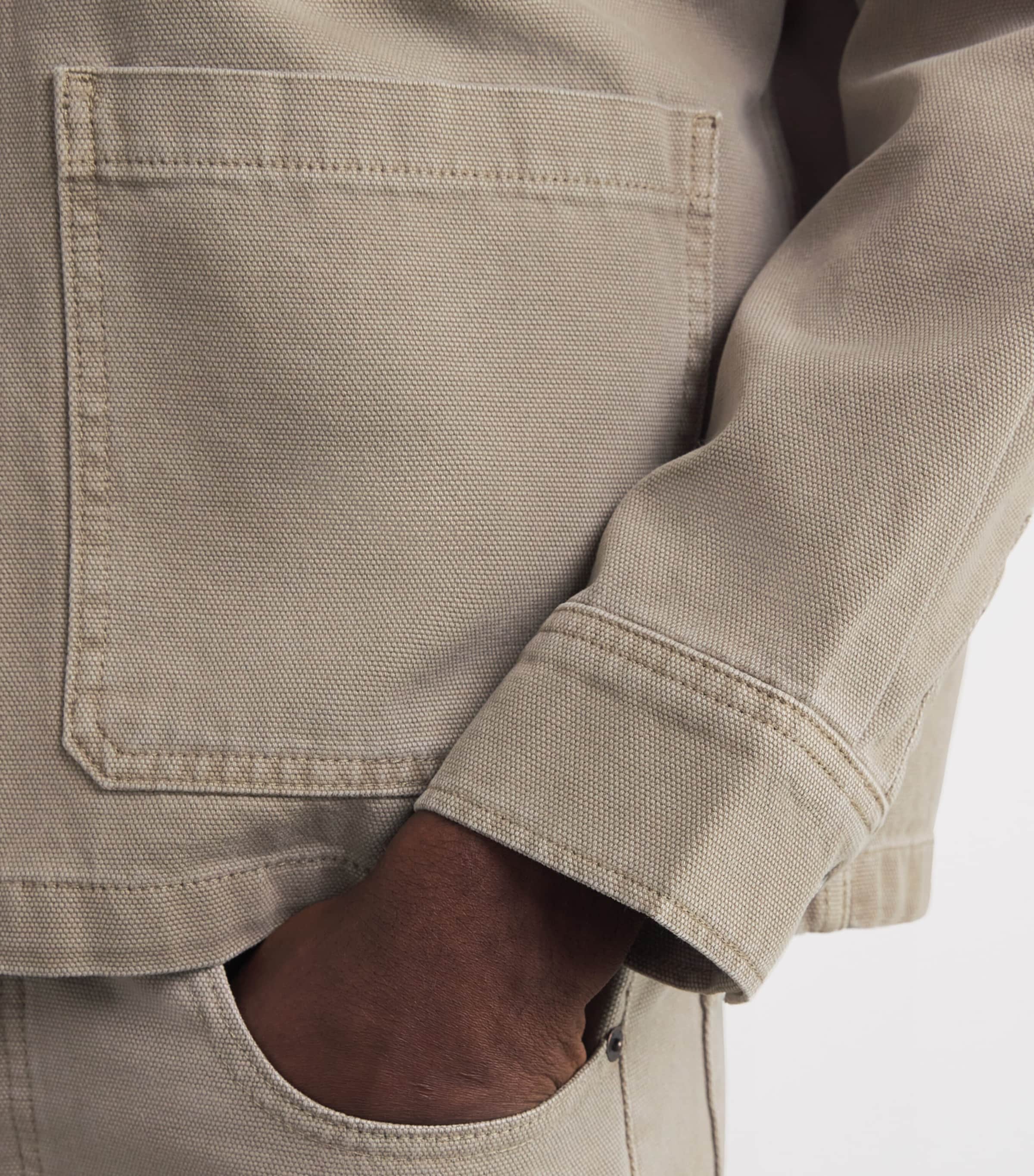 Canvas Chore Shirt Jacket VINTAGE KHAKI Image 6