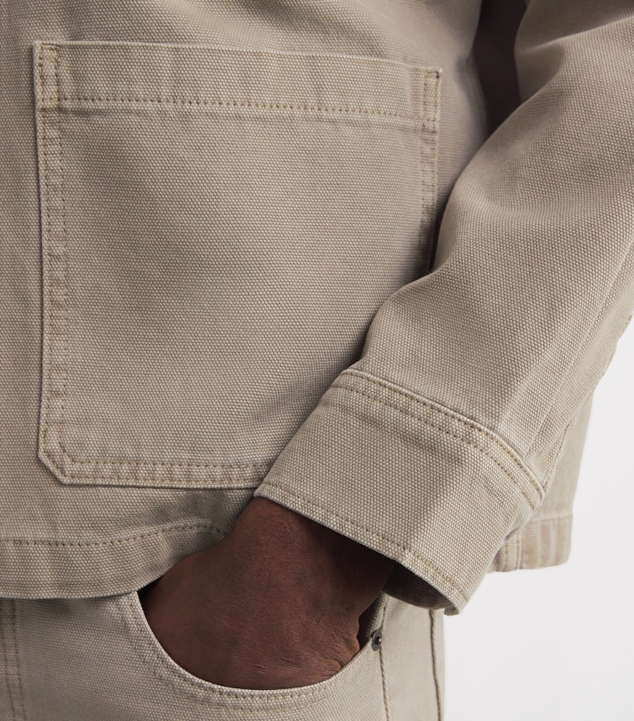 Canvas Chore Shirt Jacket VINTAGE KHAKI Image 6