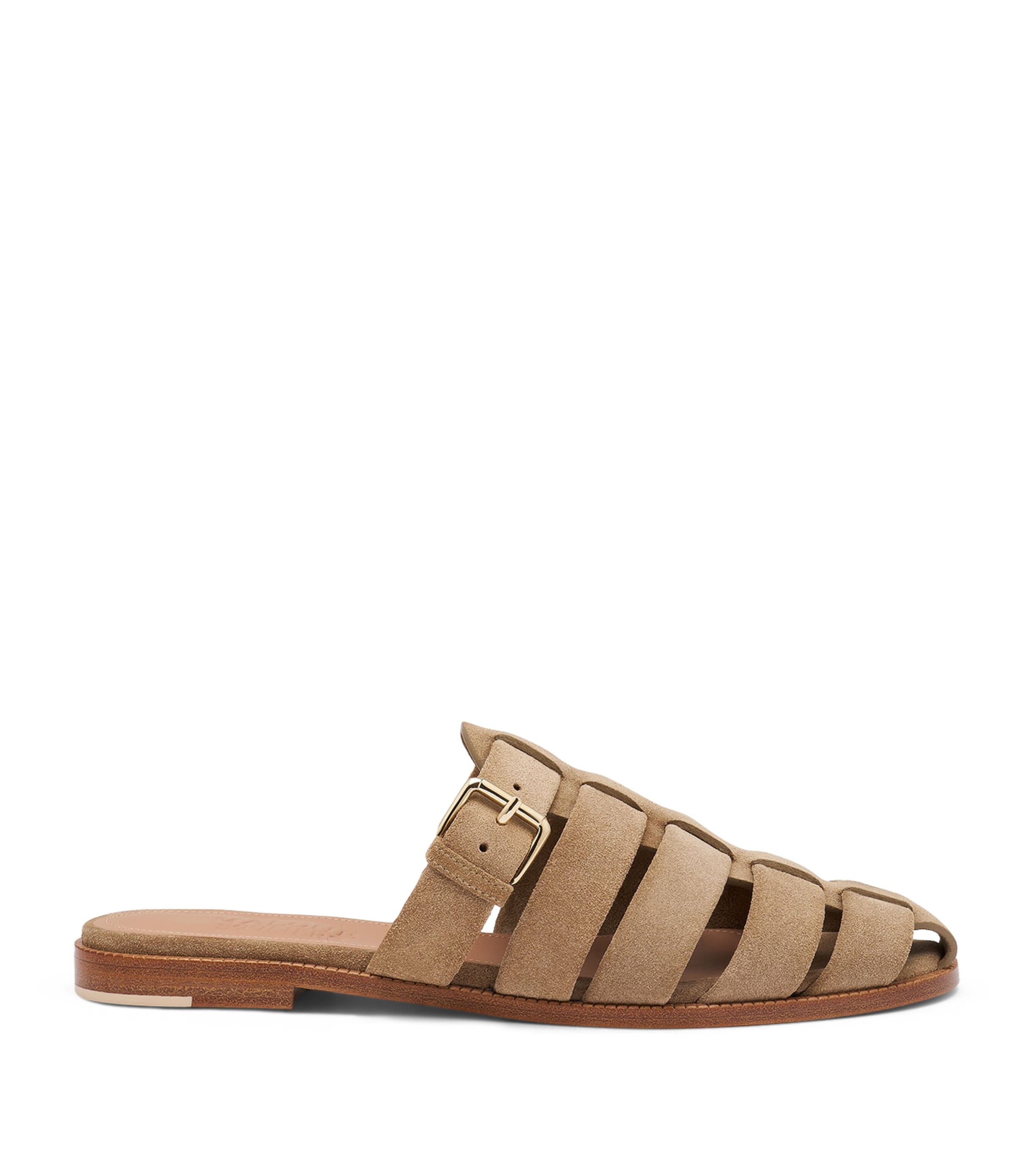 Malone Souliers Suede Theresa Mules Taupe Image 1