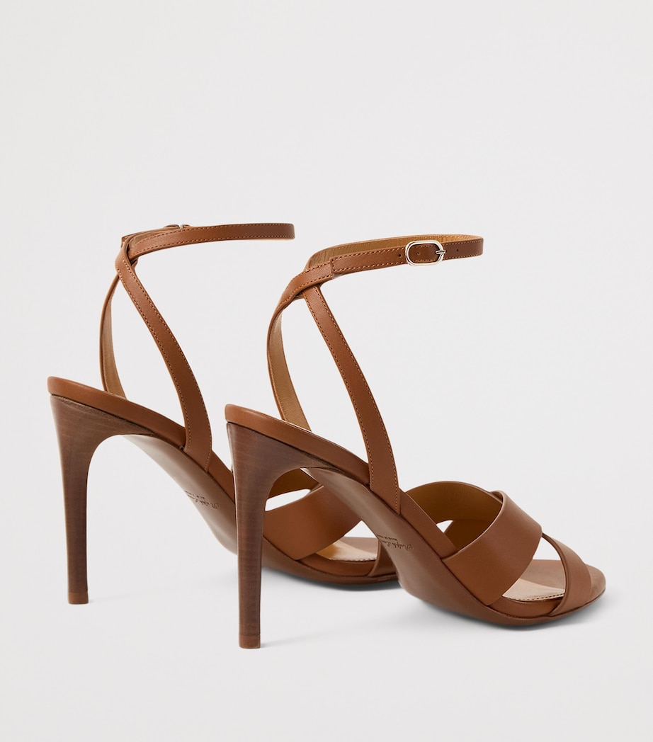 Leather Cleary Heeled Sandals 95 LIGHT/PASTEL Image 4