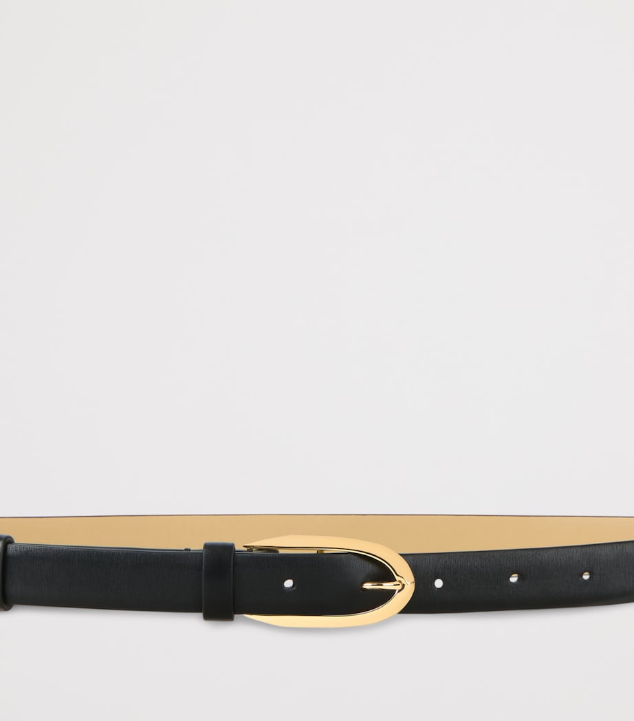 Leather Belt BLACK Image 3