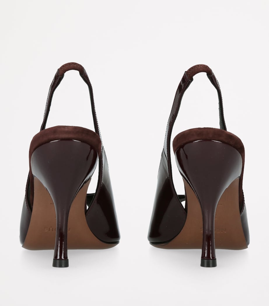 Hamal Slingback Heels 85 DARK BROWN Image 2