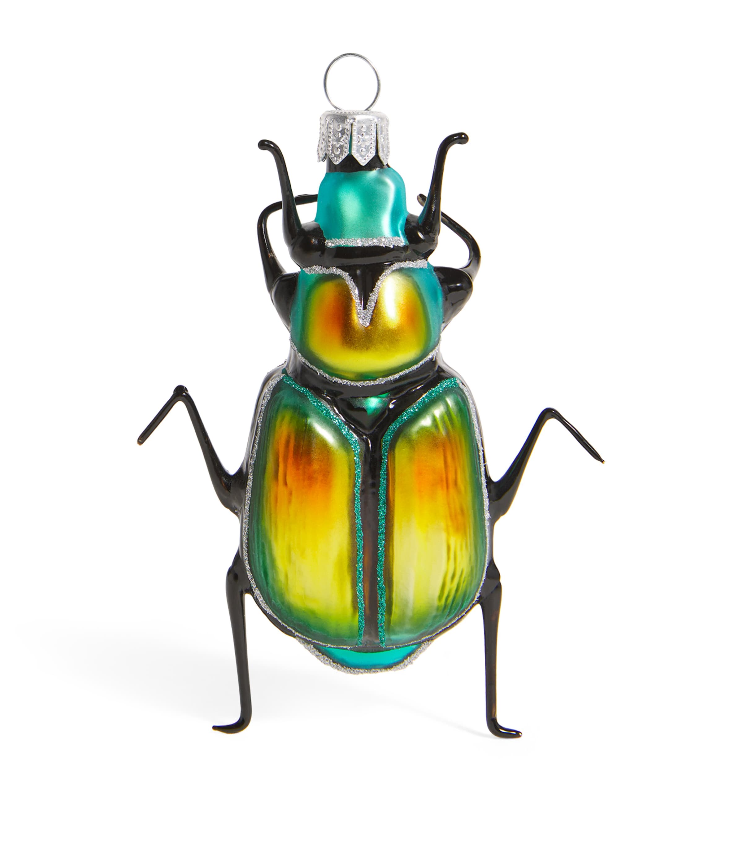 Harrods Glass Beetle Ornament In Multi