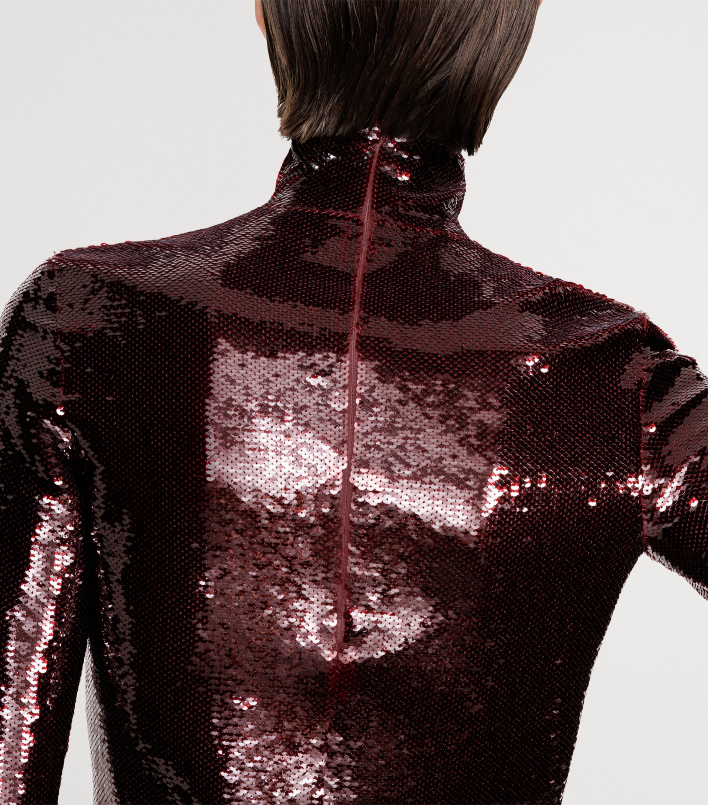 TOM FORD Womens Sequinned Rollneck Top Rar Image 5