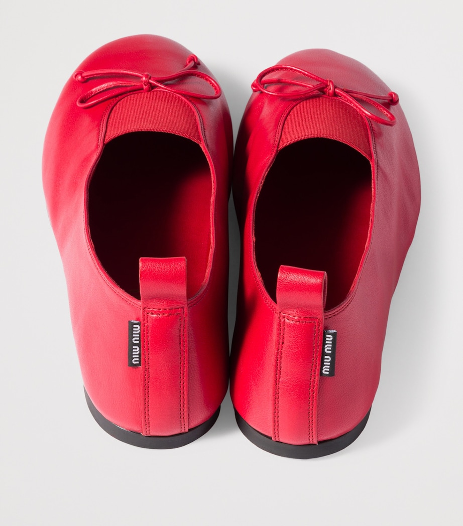 Nappa Leather Ballet Flats F0011 Image 3