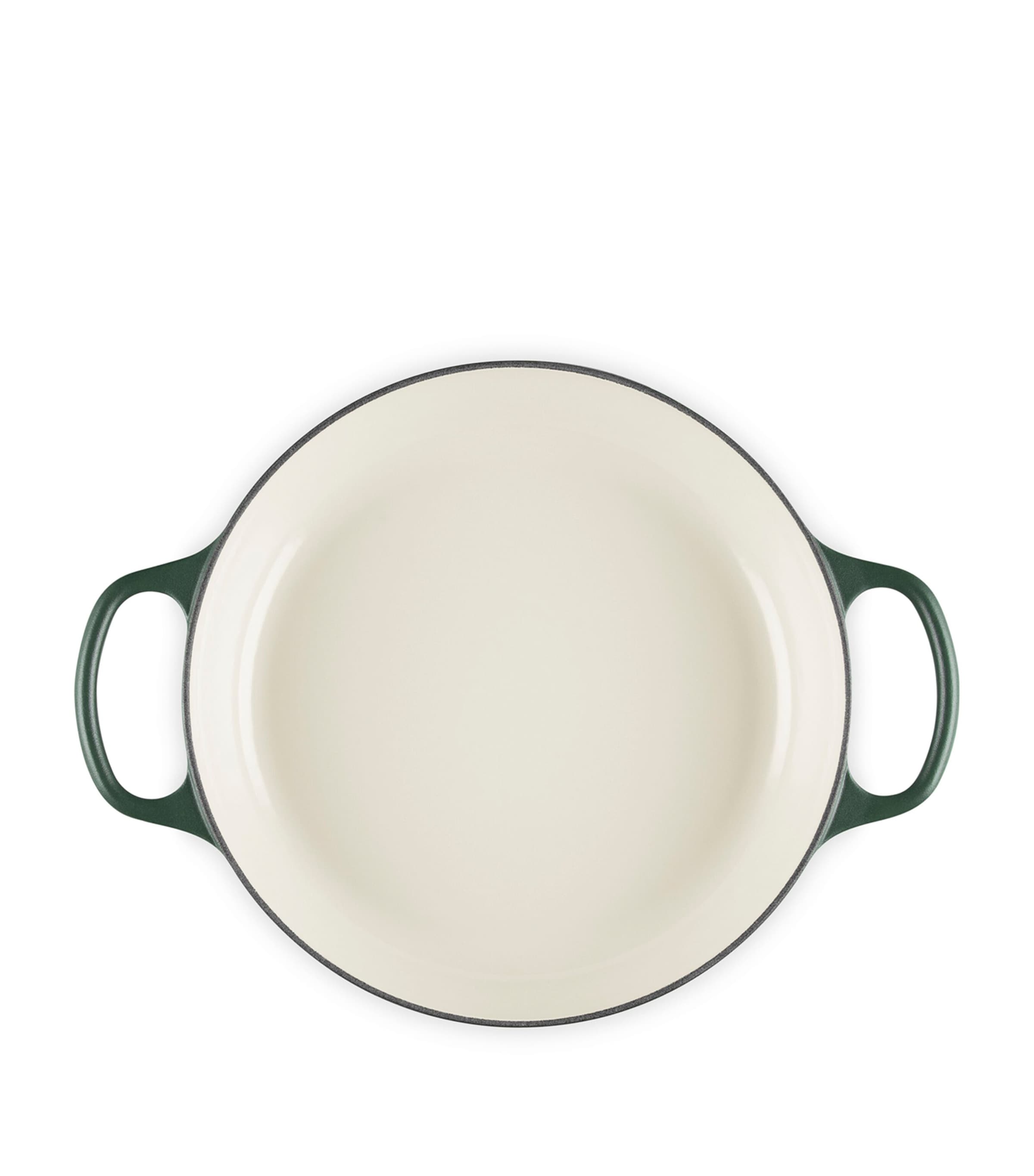 Le Creuset Cast Iron Shallow Round Casserole Dish (26cm) Green Image 4