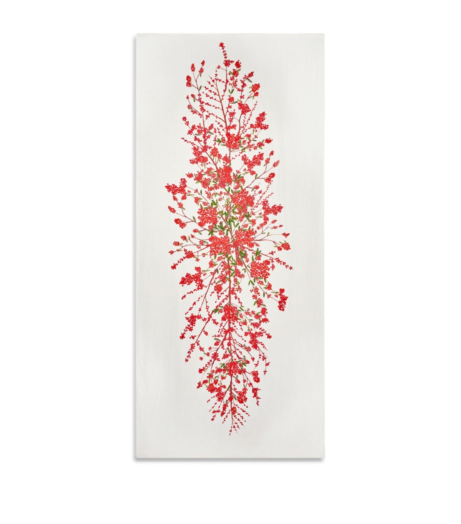 Linen Les Airelles Tablecloth (165cm x 380cm) RED Image 1