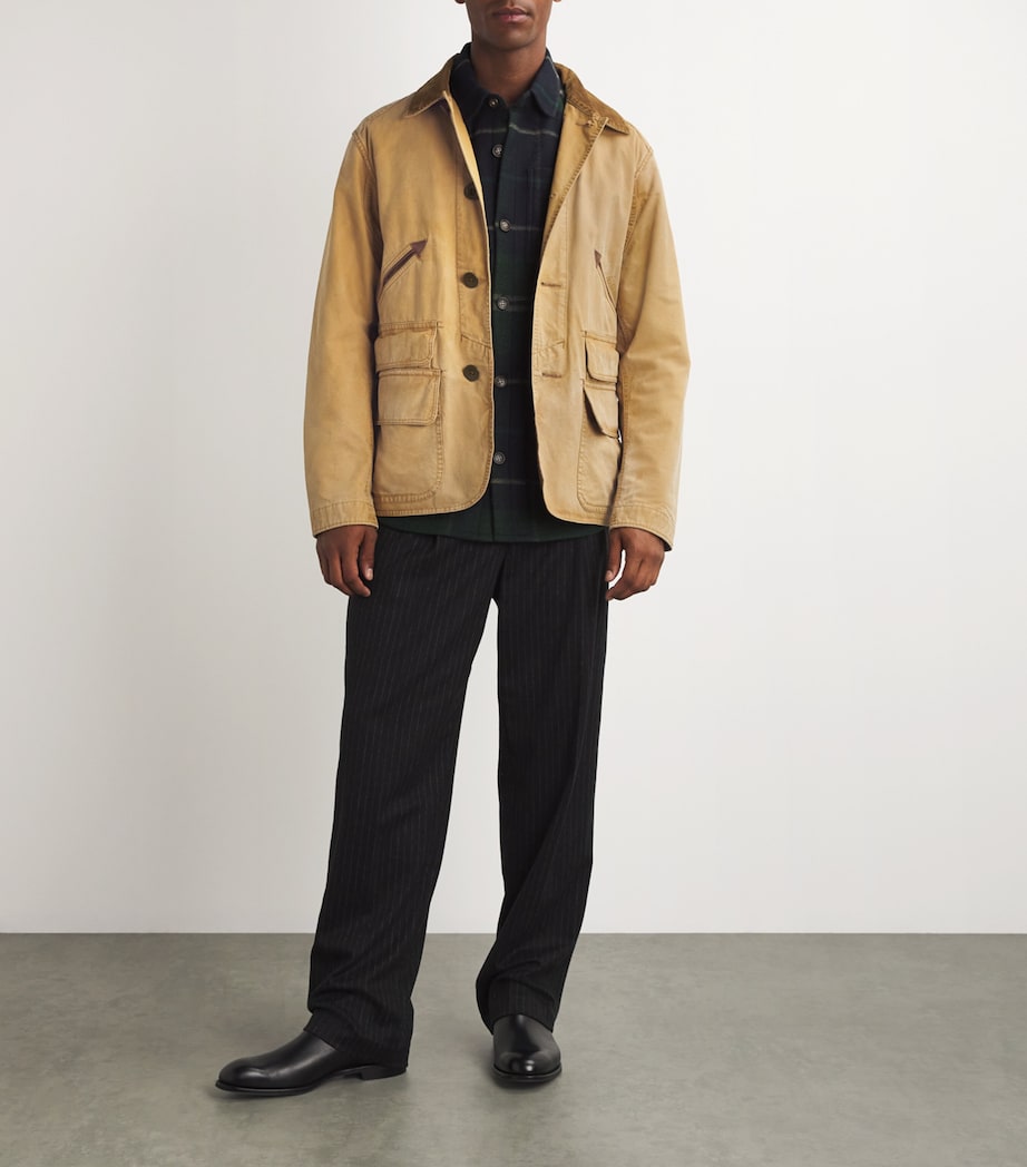 Cotton Utility Jacket BROWN Image 2