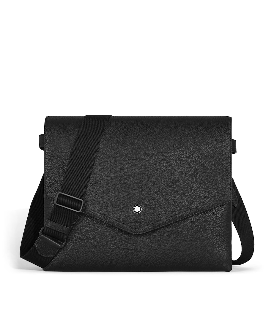 Montblanc Small Grained Leather Briefcase Black Image 1