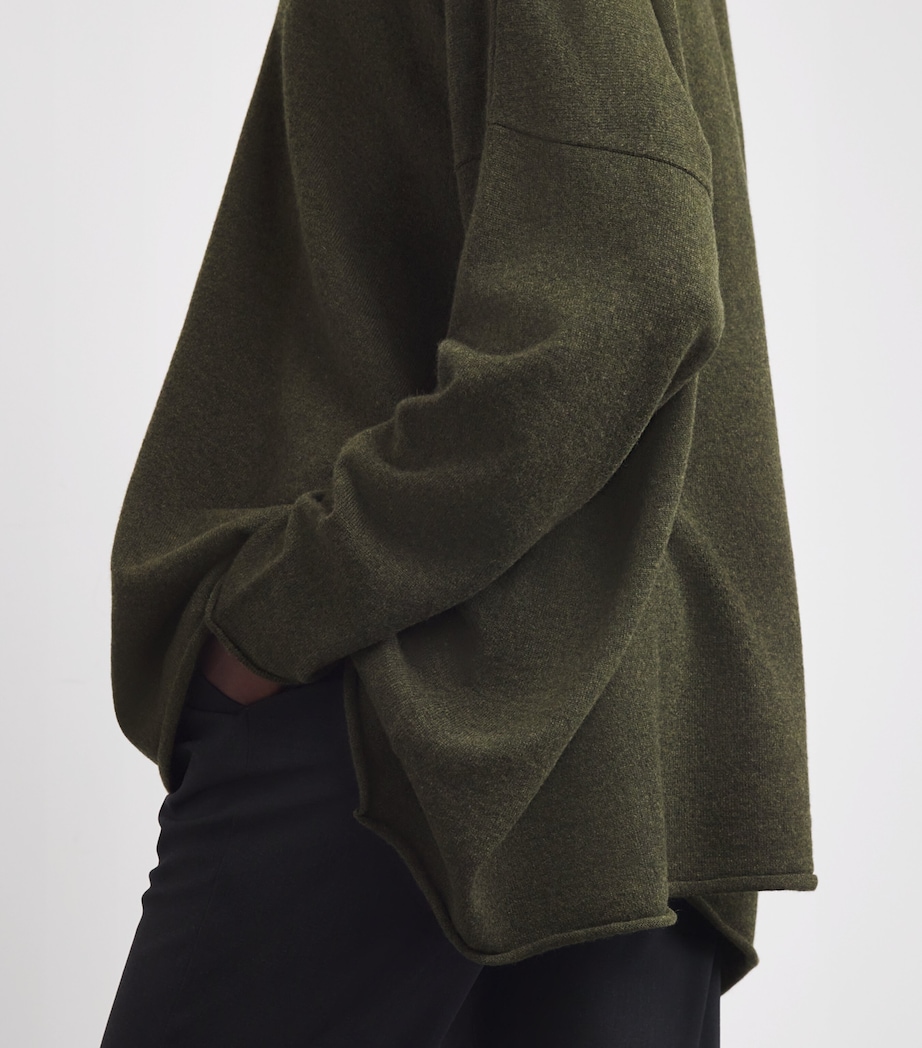 Cashmere Bateau A-Line Sweater MOSBRNZ Image 6