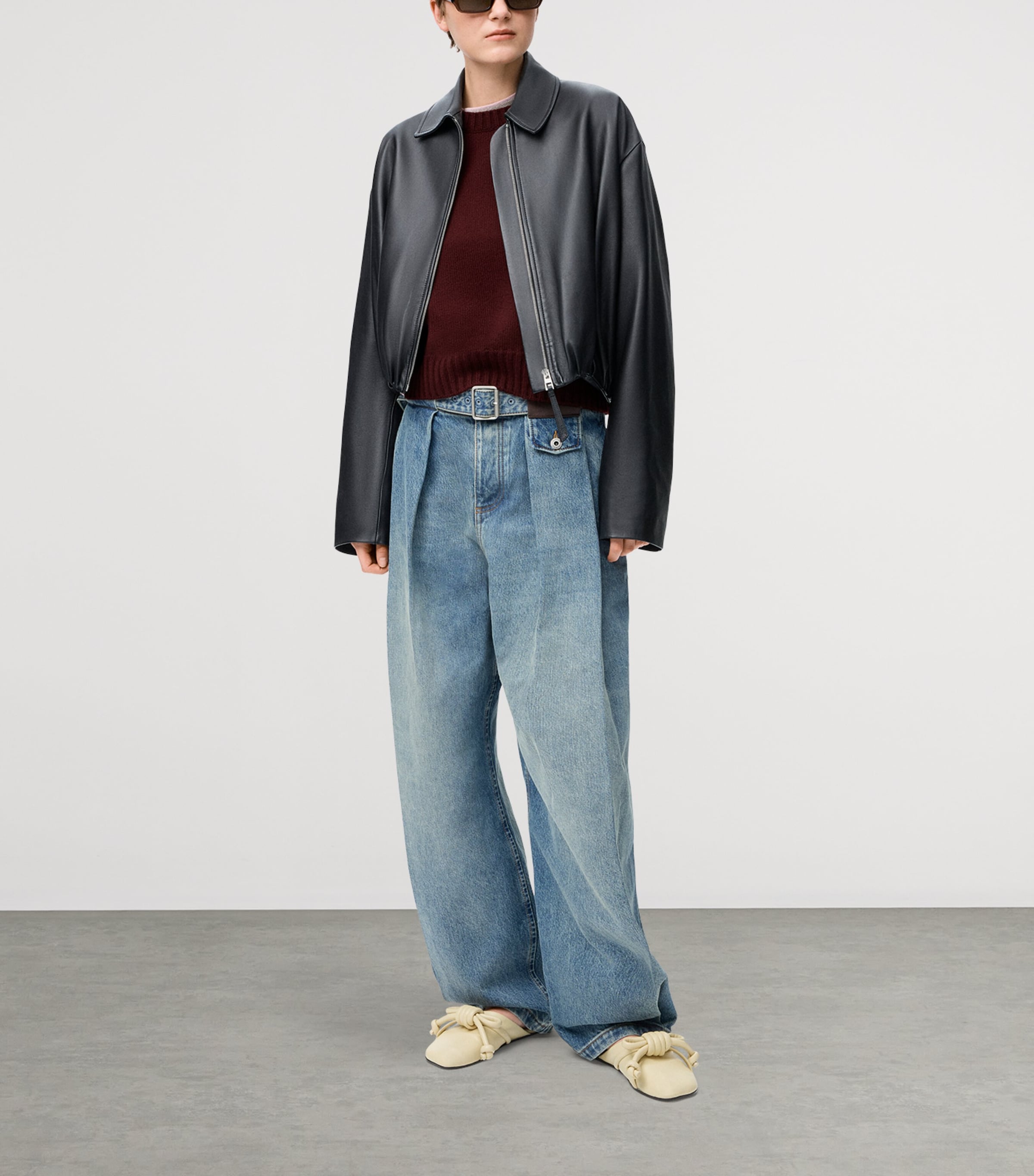 Cashmere Anagram Sweater BURGUNDY/MULTICOLOR Image 2