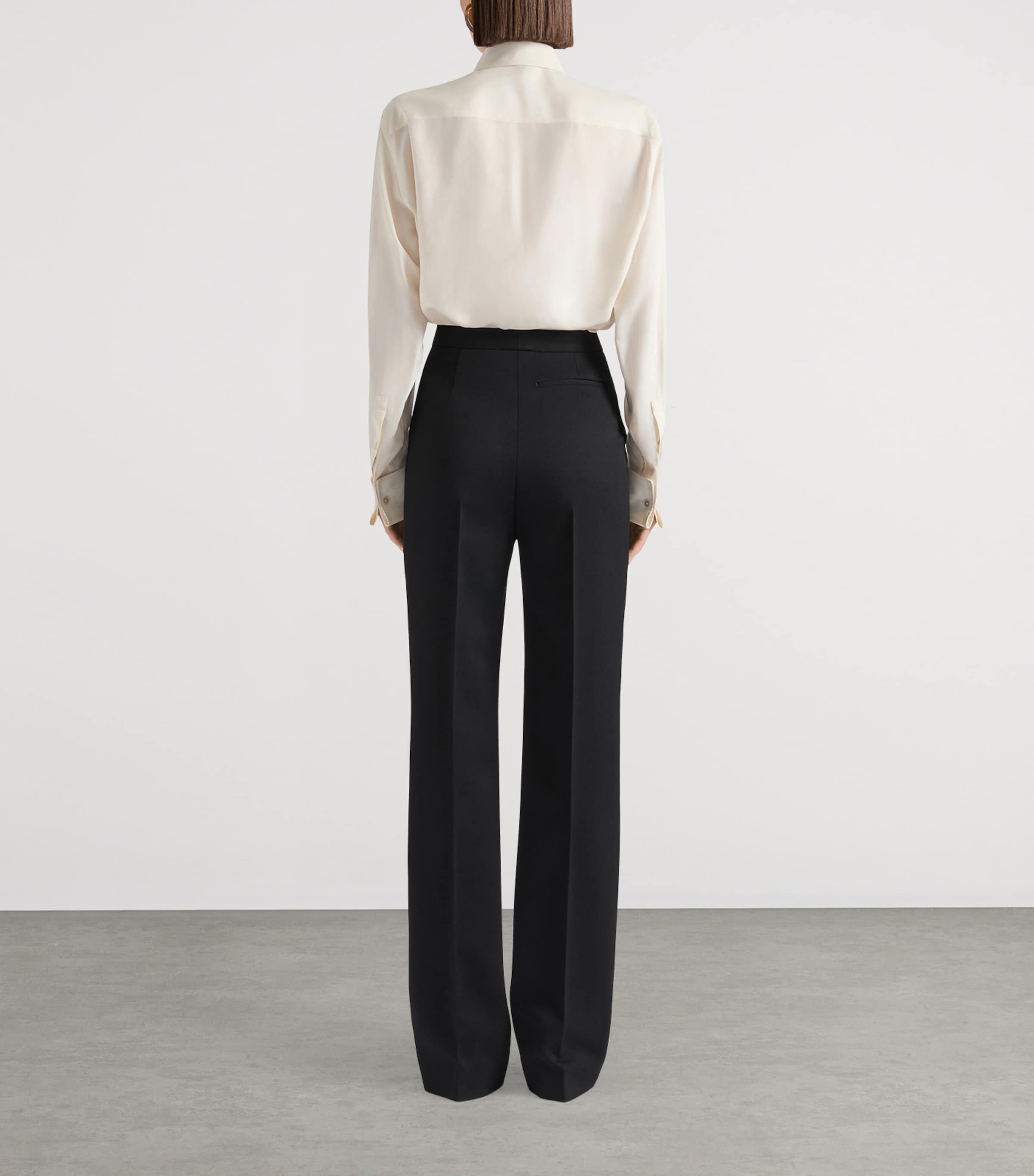 Silk Tuxedo Shirt ECRU Image 3