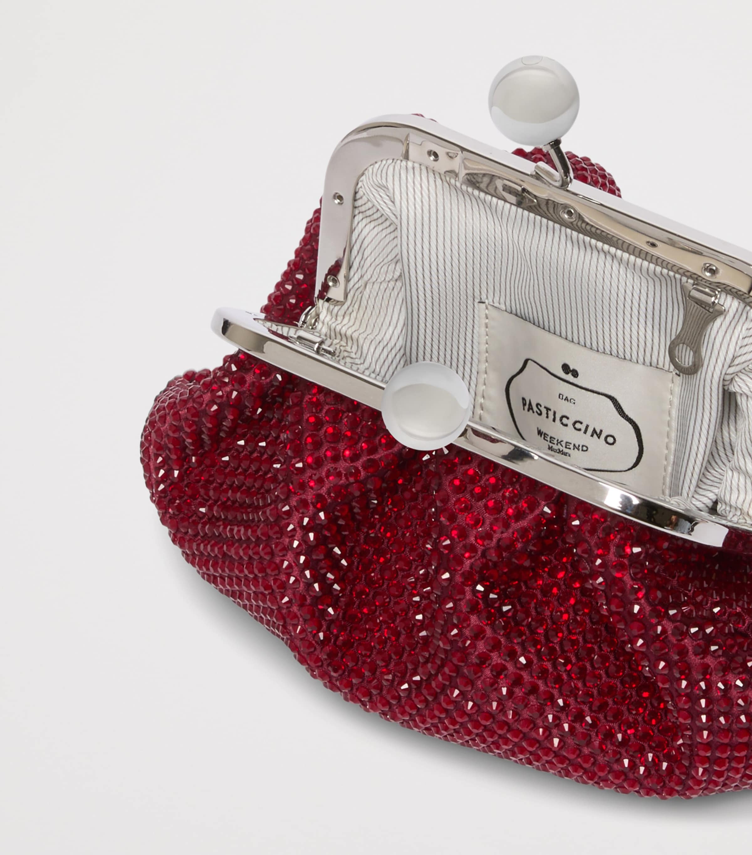 Weekend Max Mara Embellished Pasticcino Clutch Bag Red Image 2