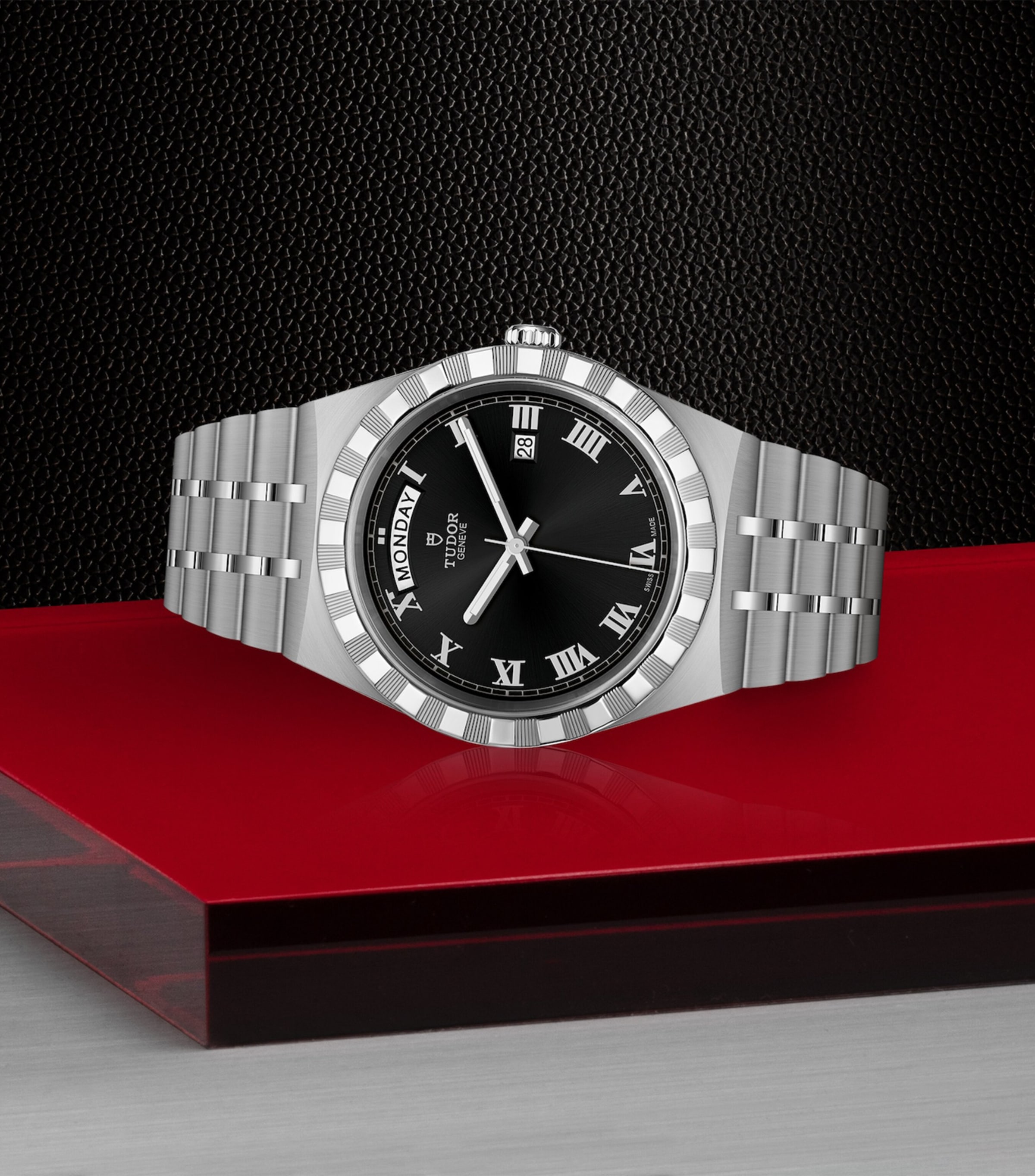 TUDOR Royal Day + Date Stainless Steel Watch 41mm Black Image 6
