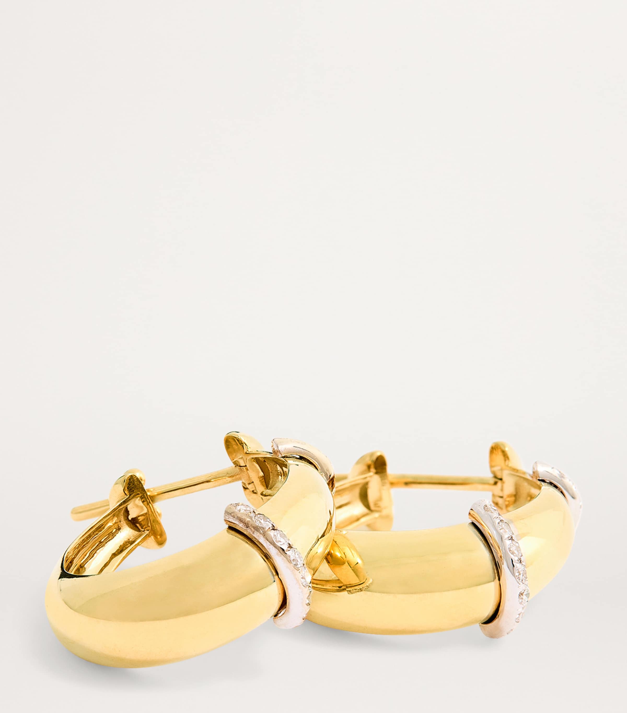 Yellow Gold and Diamond Lot N*91 Bouy Earrings YELLOW GOLD Image 6