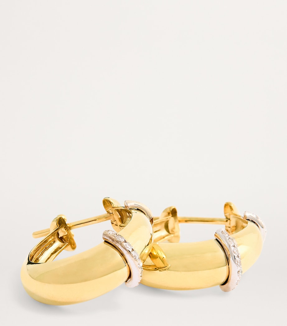 Yellow Gold and Diamond Lot N*91 Bouy Earrings YELLOW GOLD Image 6