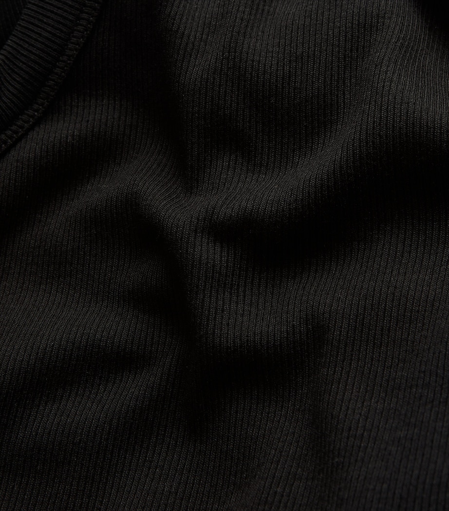 V-Neck Ribbed Ultimate Vest BLACK Image 4