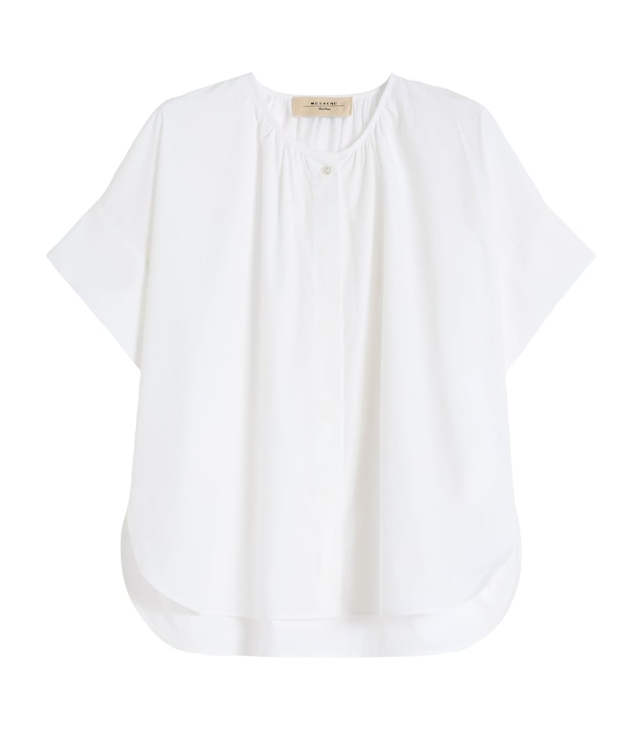 Weekend Max Mara Womens Cotton Poplin Blouse White Image 1