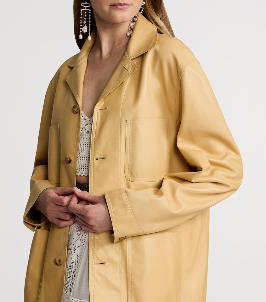 Leather Adrianna Jacket LIGHT SAND Image 7