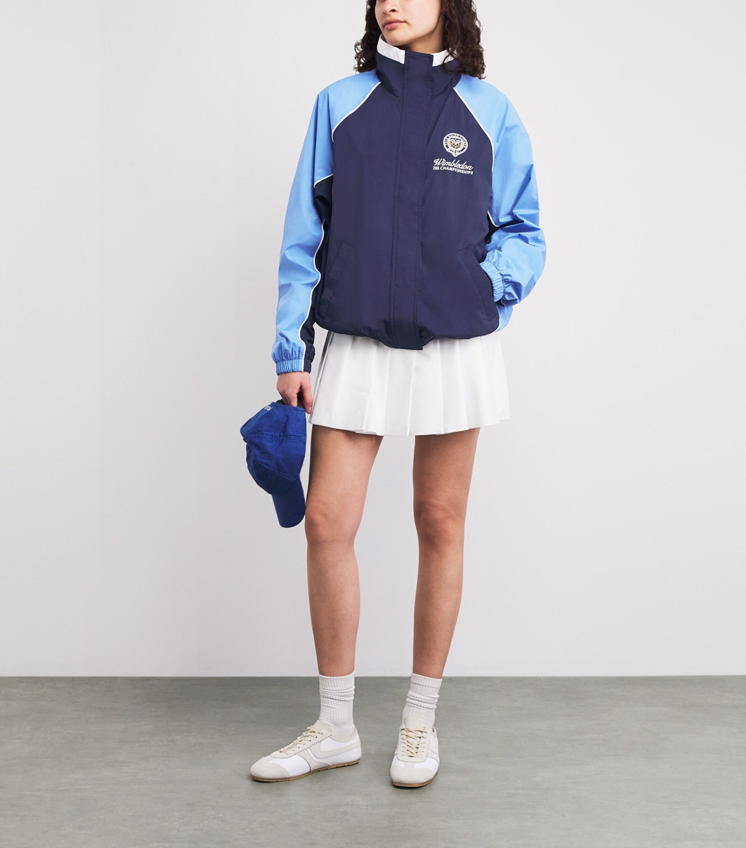 Polo Ralph Lauren Womens x Wimbledon Windbreaker Jacket Refined Navy Multi Image 2