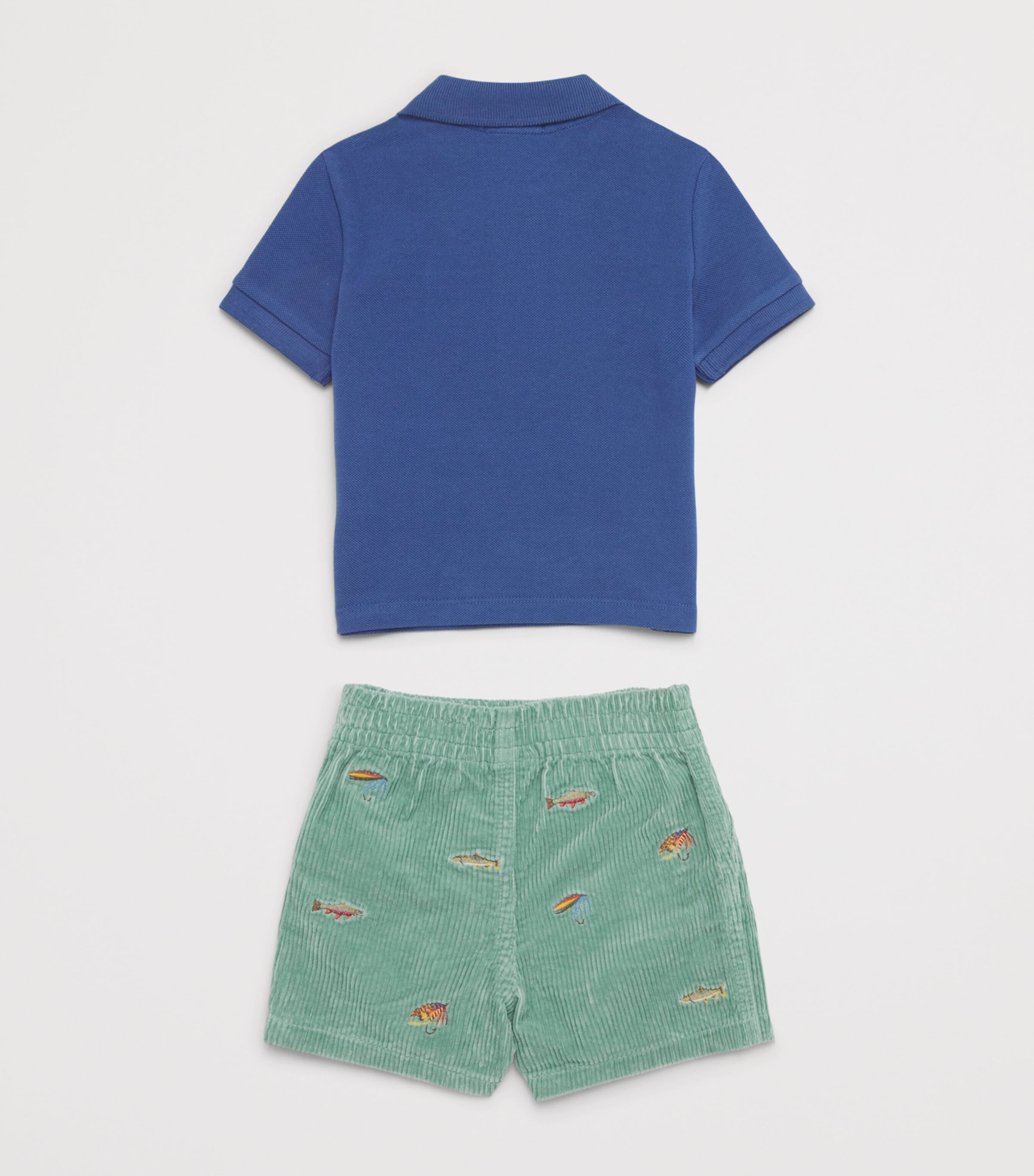 Ralph Lauren Kids Lakeside Polo Shirt and Shorts Set (3-24 Months) Old Royal Image 2