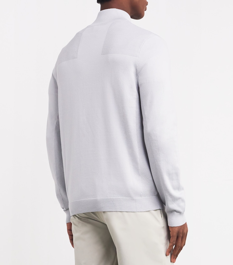 Momentum X Quarter-Zip Sweater PASTEL GREY Image 4