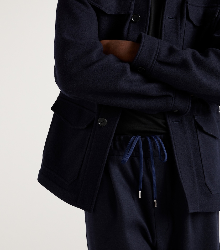 Cashmere-Wool Cargo Sweatpants F0008 Image 3