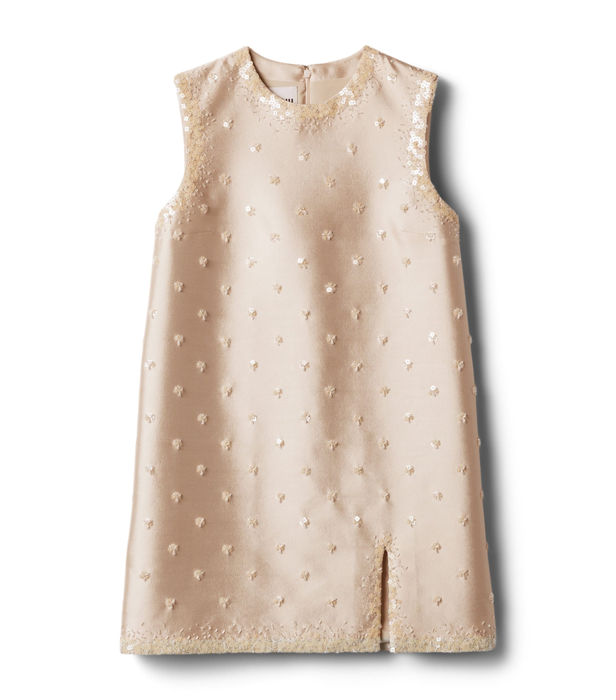 Silk-Wool Embroidered Mini Dress F0036 Image 1