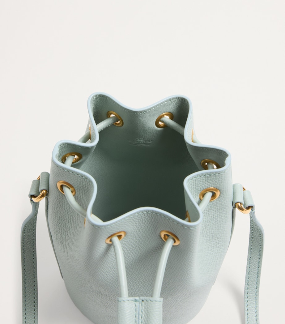 Mini Leather VLogo Signature Bucket Bag WTW Image 3