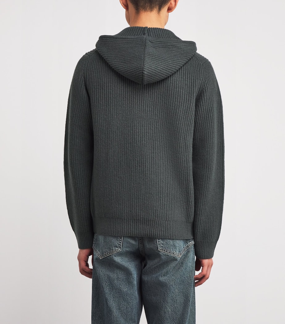 Merino Wool Saisak Hoodie DARK EVERGREEN Image 4