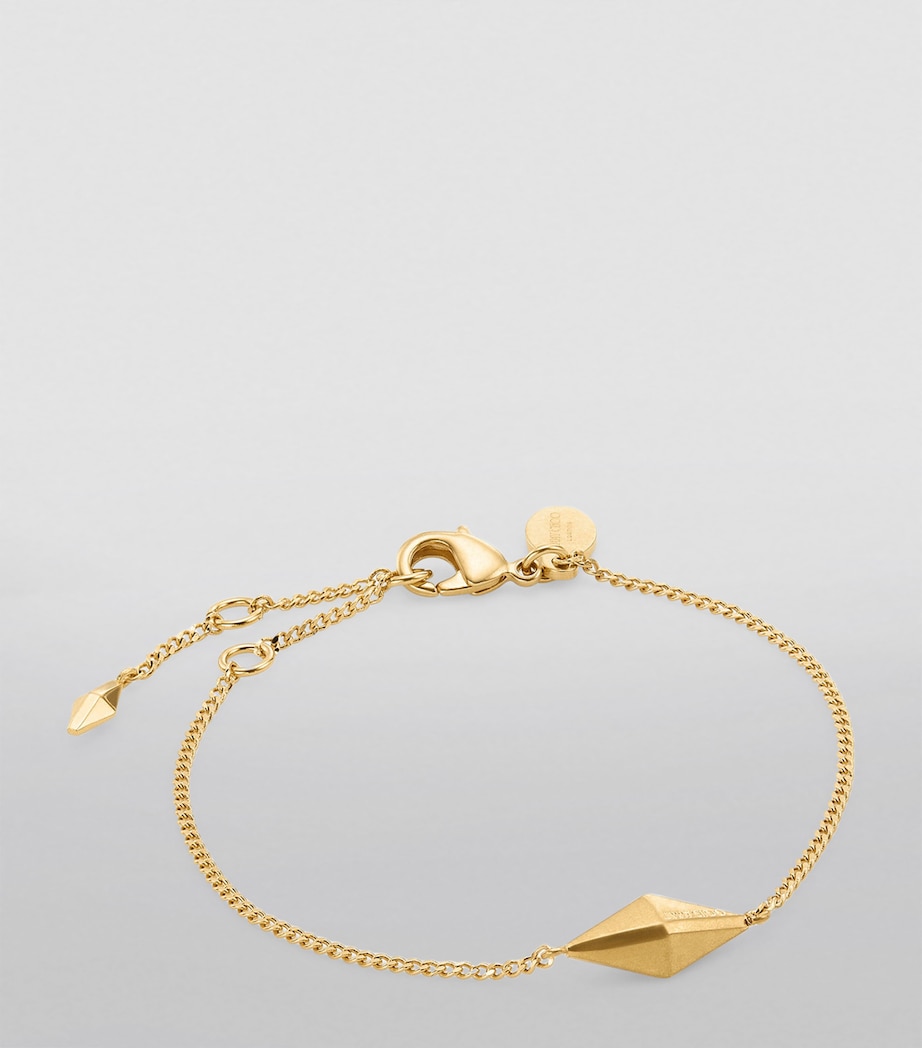 Diamond Fine Chain Bracelet GOLD Image 3