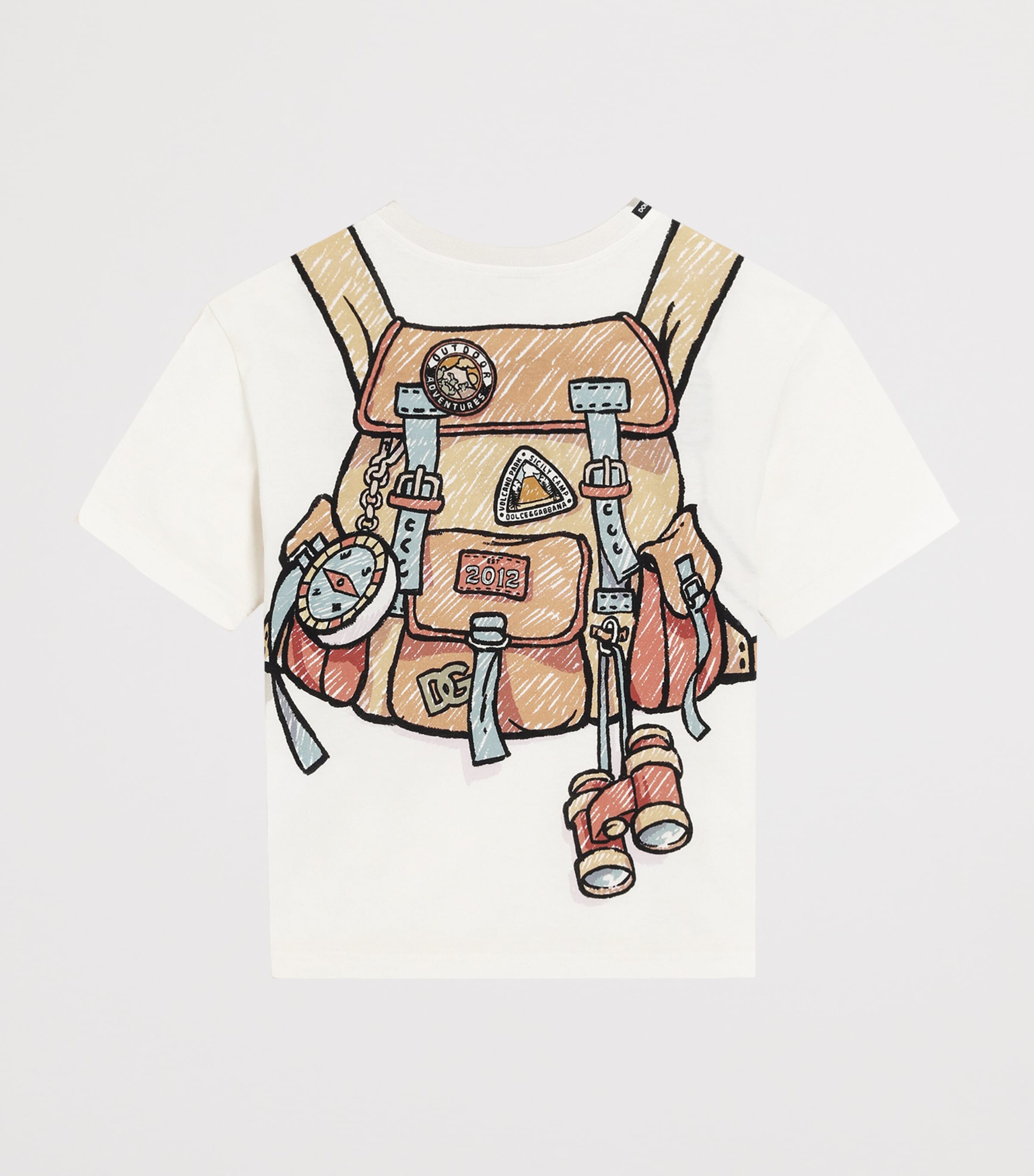 Cotton Backpack Oversized T-Shirt (8-12 Years) HH5RX-ZAINETTO Image 2