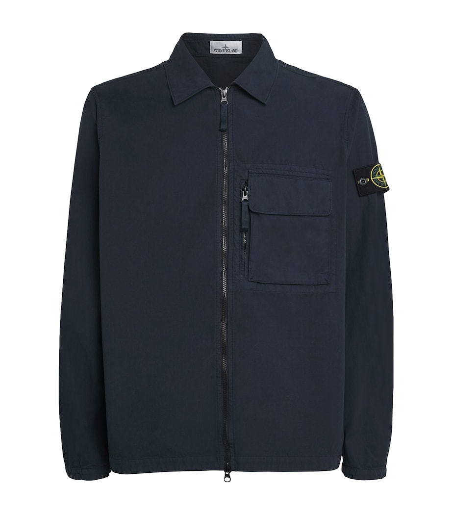 Cotton 2-Way Zip Overshirt V0020 Image 1