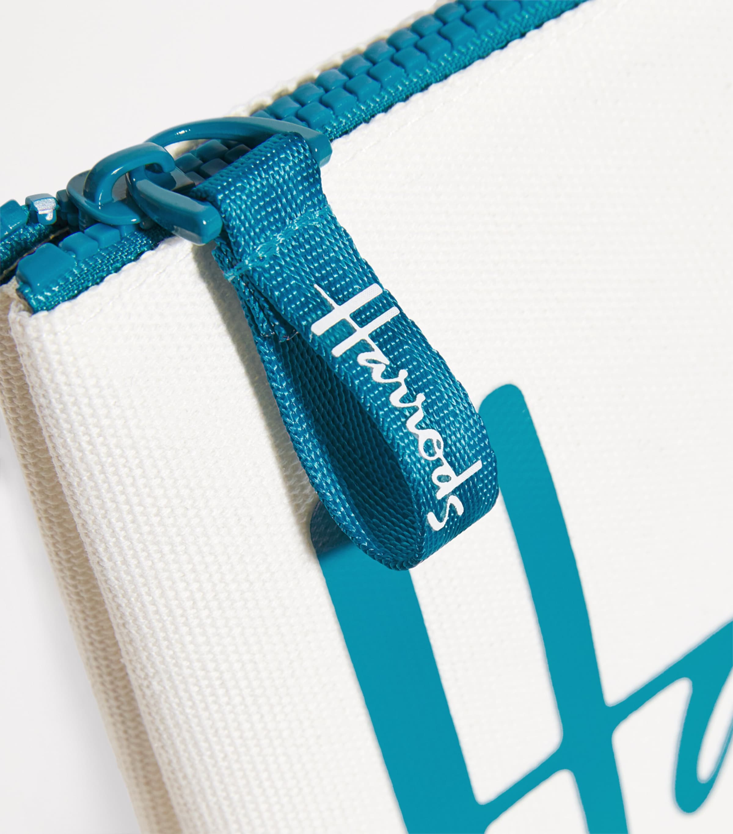 Small Cotton Logo Pouch TEAL Image 3