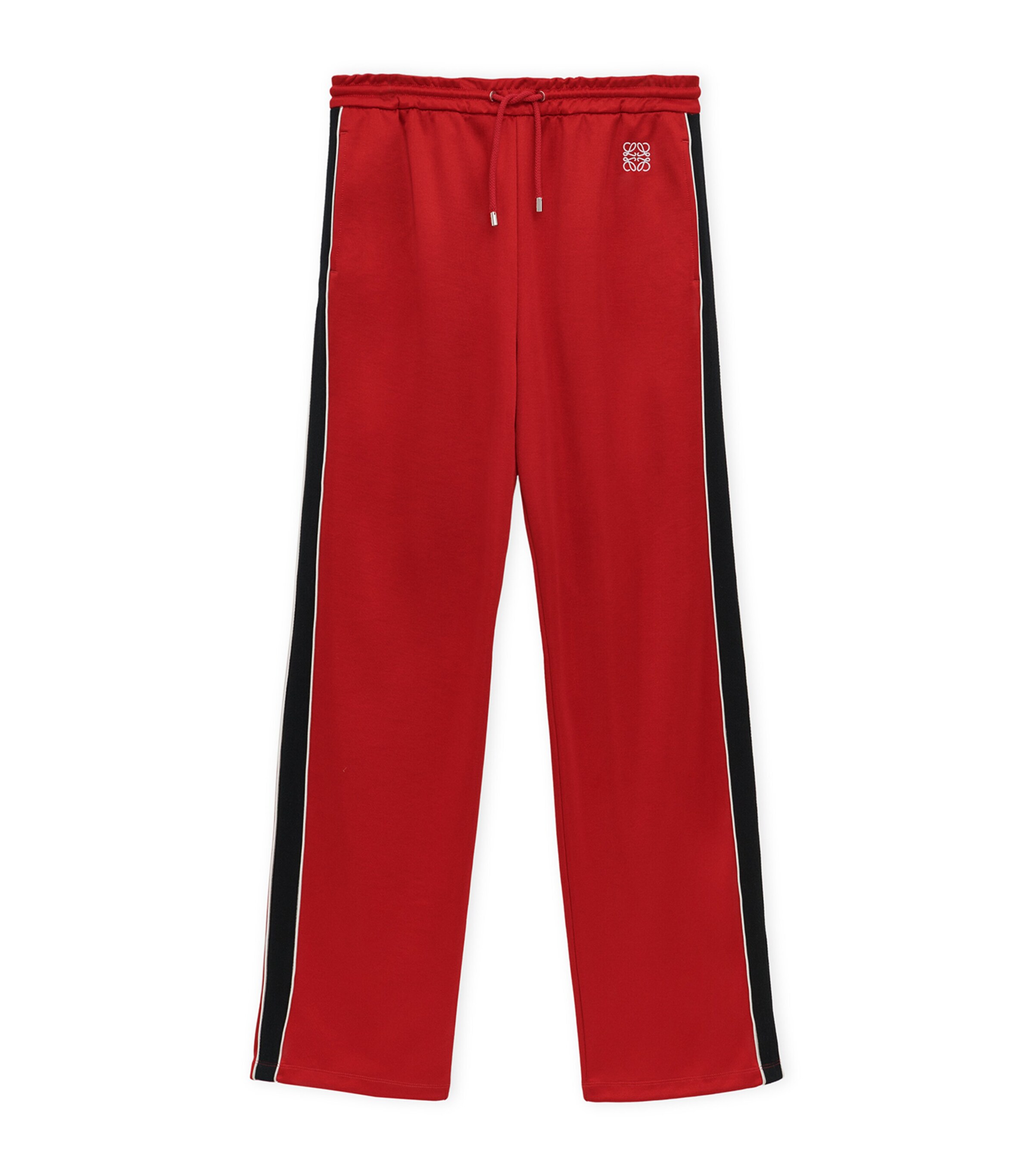 Loewe Tracksuit In Technical Jersey Trousers Red In Burgundy