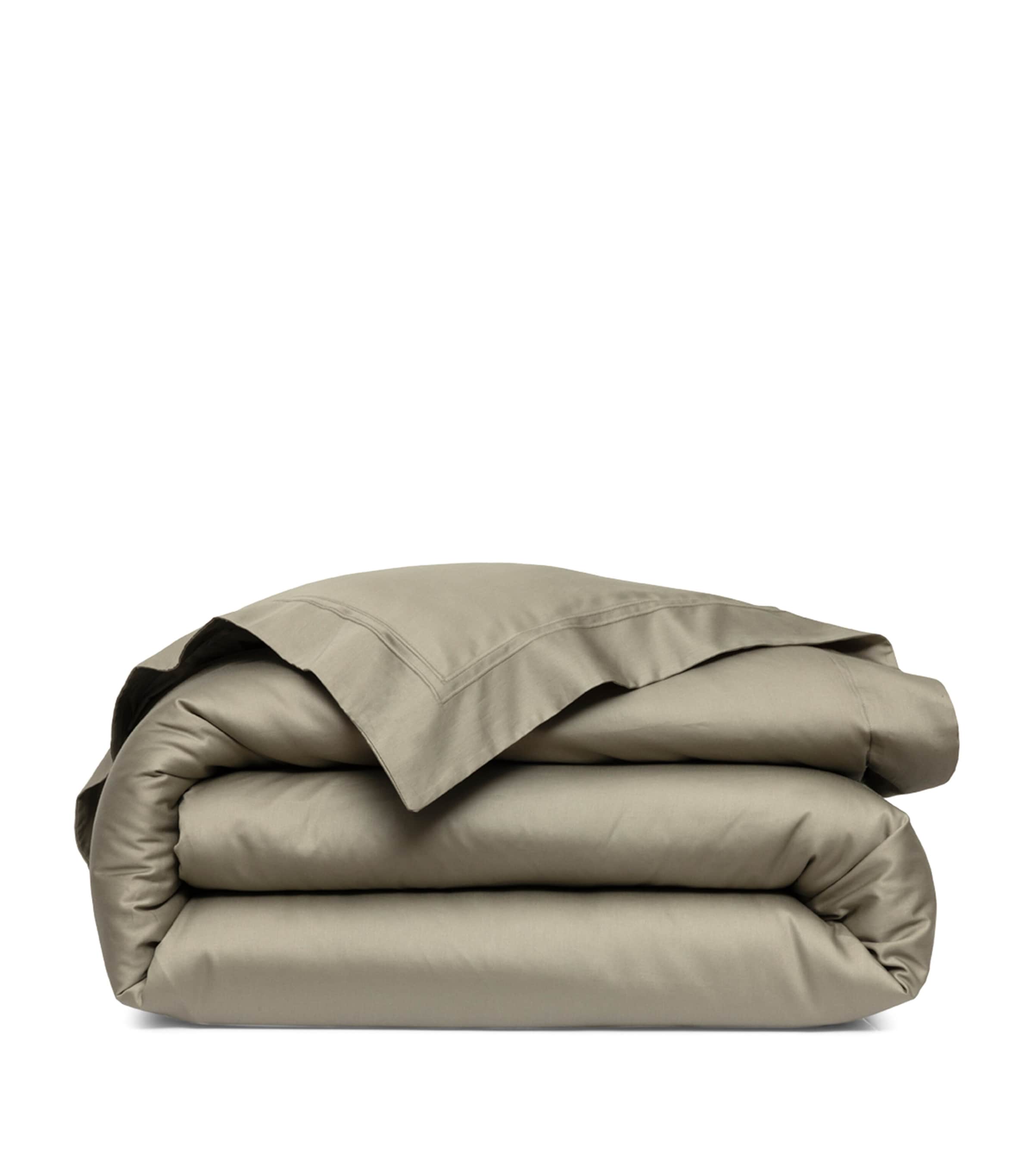 Yves Delorme Triomphe Kaki King Duvet Cover (240cm x 220cm) Kaki Image 1