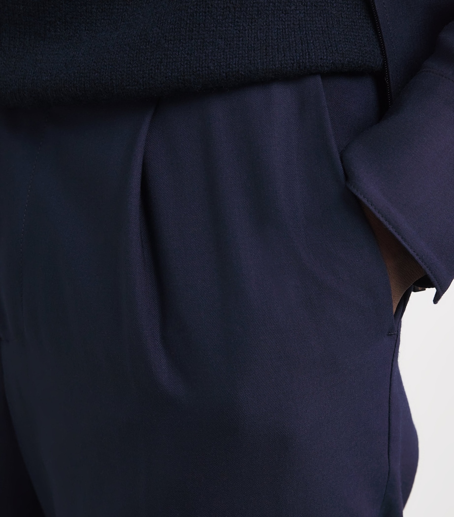 Cashmere Trousers 46237 DARK BLUE Image 6