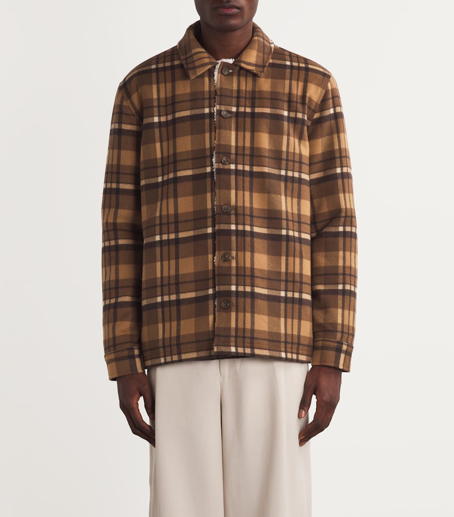 Fleece-Lined Check Rangel Jacket WOODLAND CLOVE Image 3