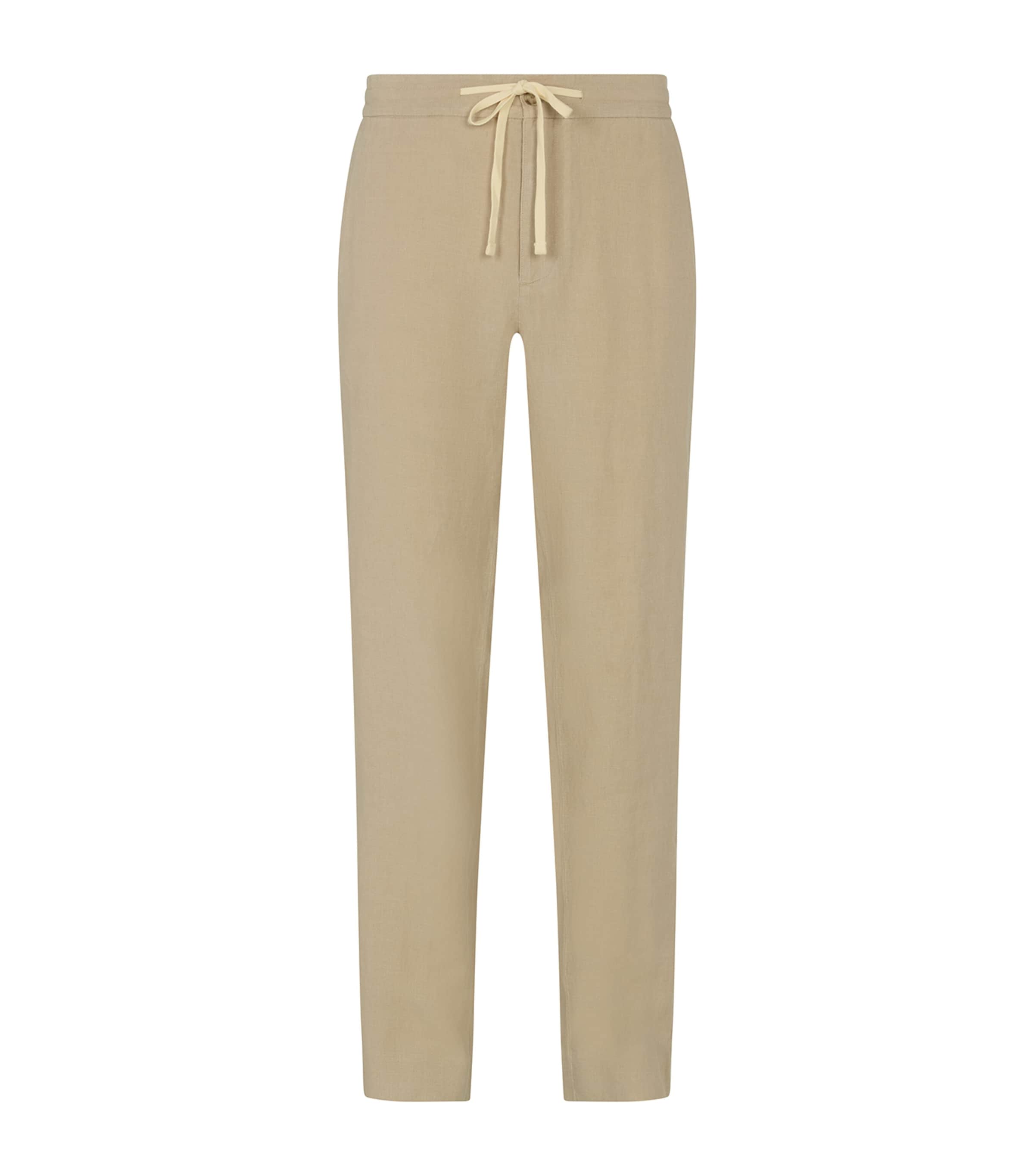 Vince Hemp Drawstring Trousers In Neutral
