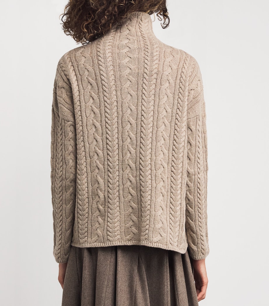 Wool-Cashmere Rollneck Sweater BEIGE Image 4